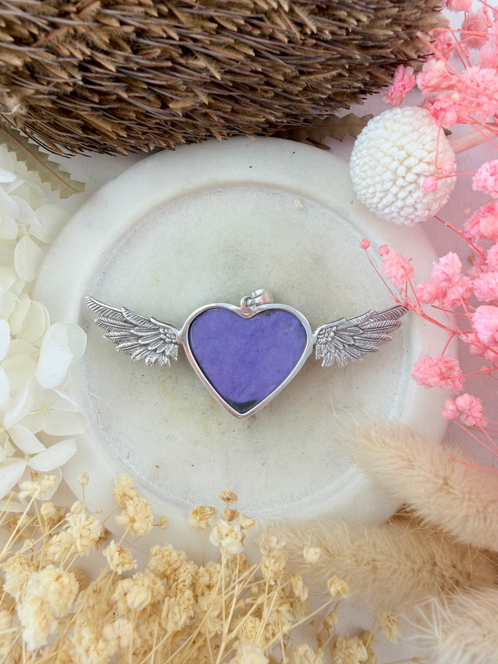 Charoite Heart Anahata Pendant