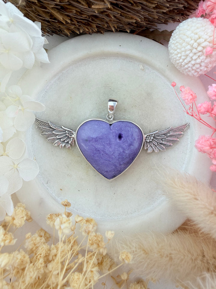 Charoite Heart Anahata Pendant