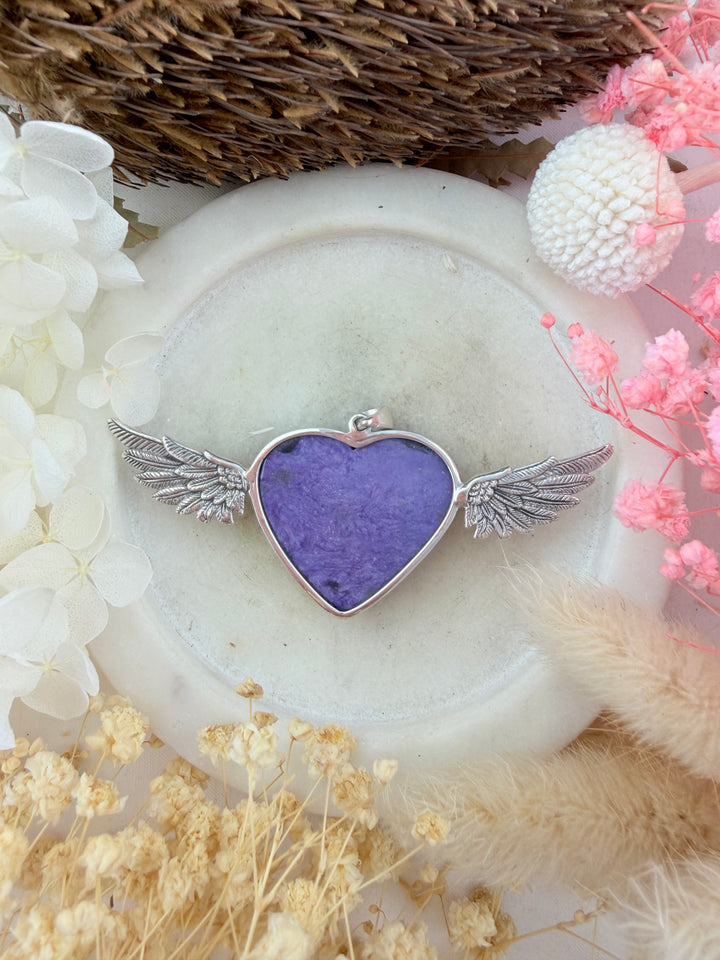 Charoite Heart Anahata Pendant