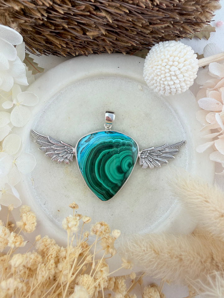 Chyrsocolla Anahata Pendant