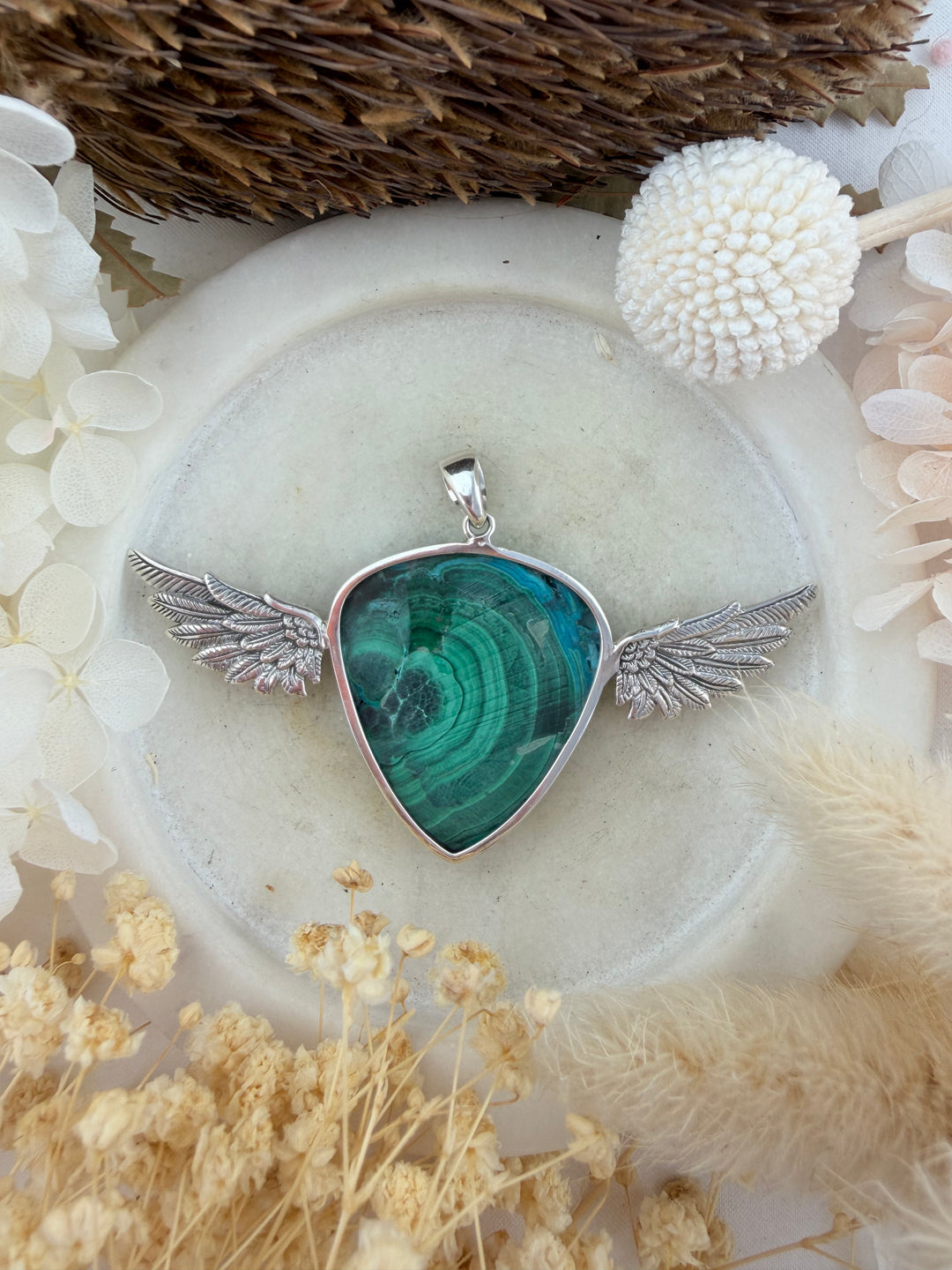 Chyrsocolla Anahata Pendant