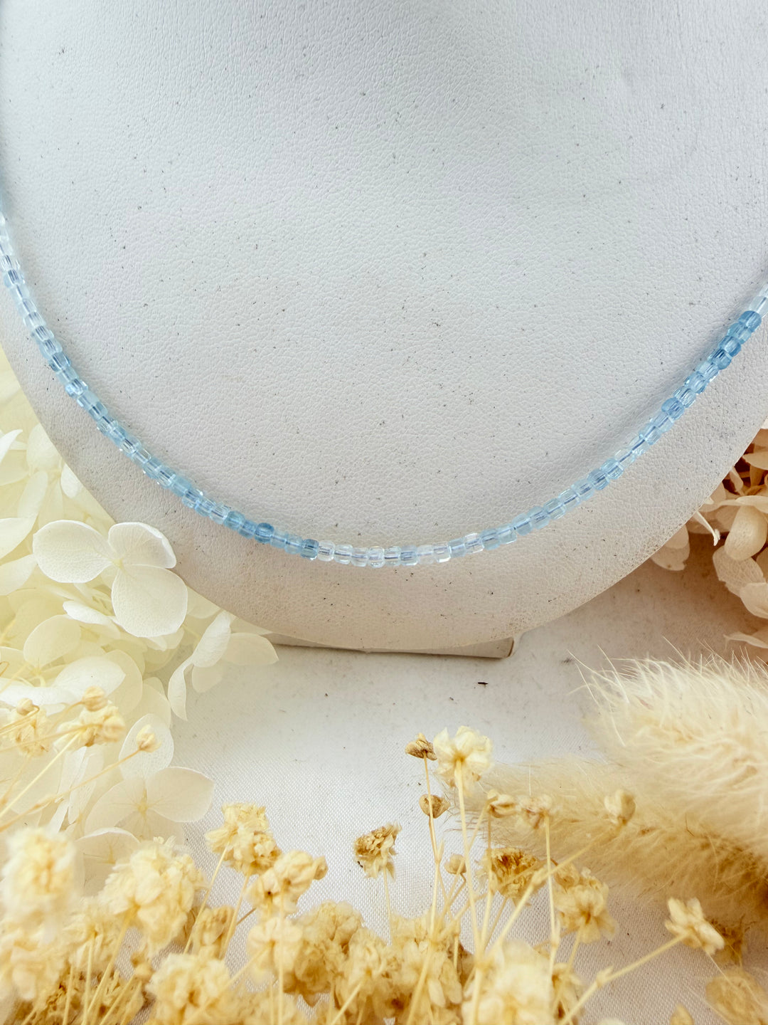 Aquamarine Faceted Necklace