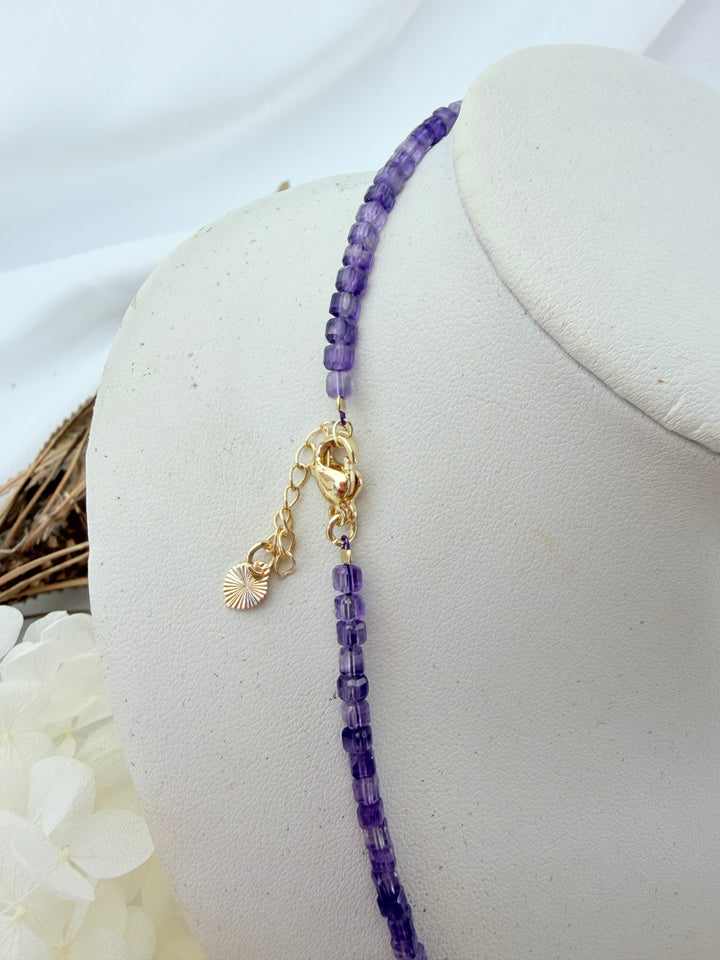 Amethyst Faceted Necklace