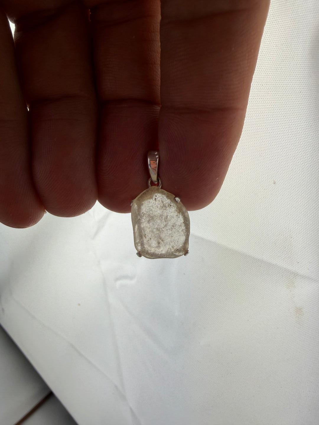 Libyan Desert Glass Silver Pendant