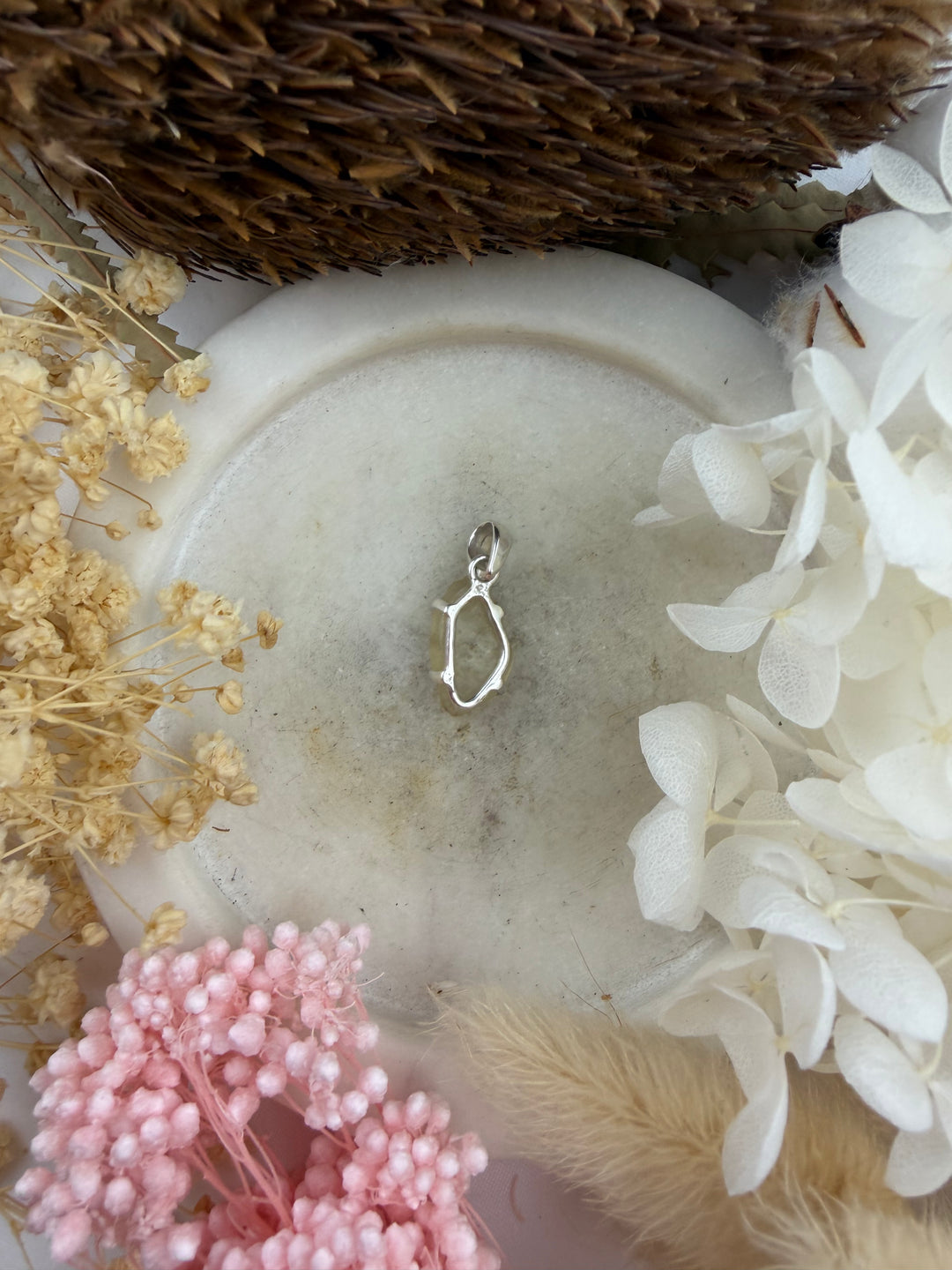 Libyan Desert Glass Silver Pendant