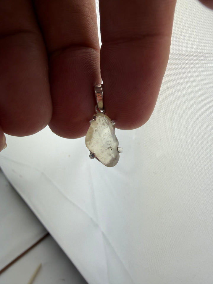 Libyan Desert Glass Silver Pendant