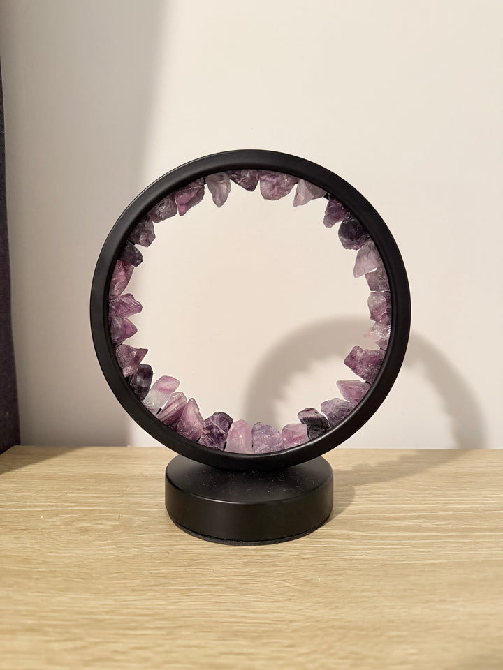 Rainbow Fluorite Halo Lamp