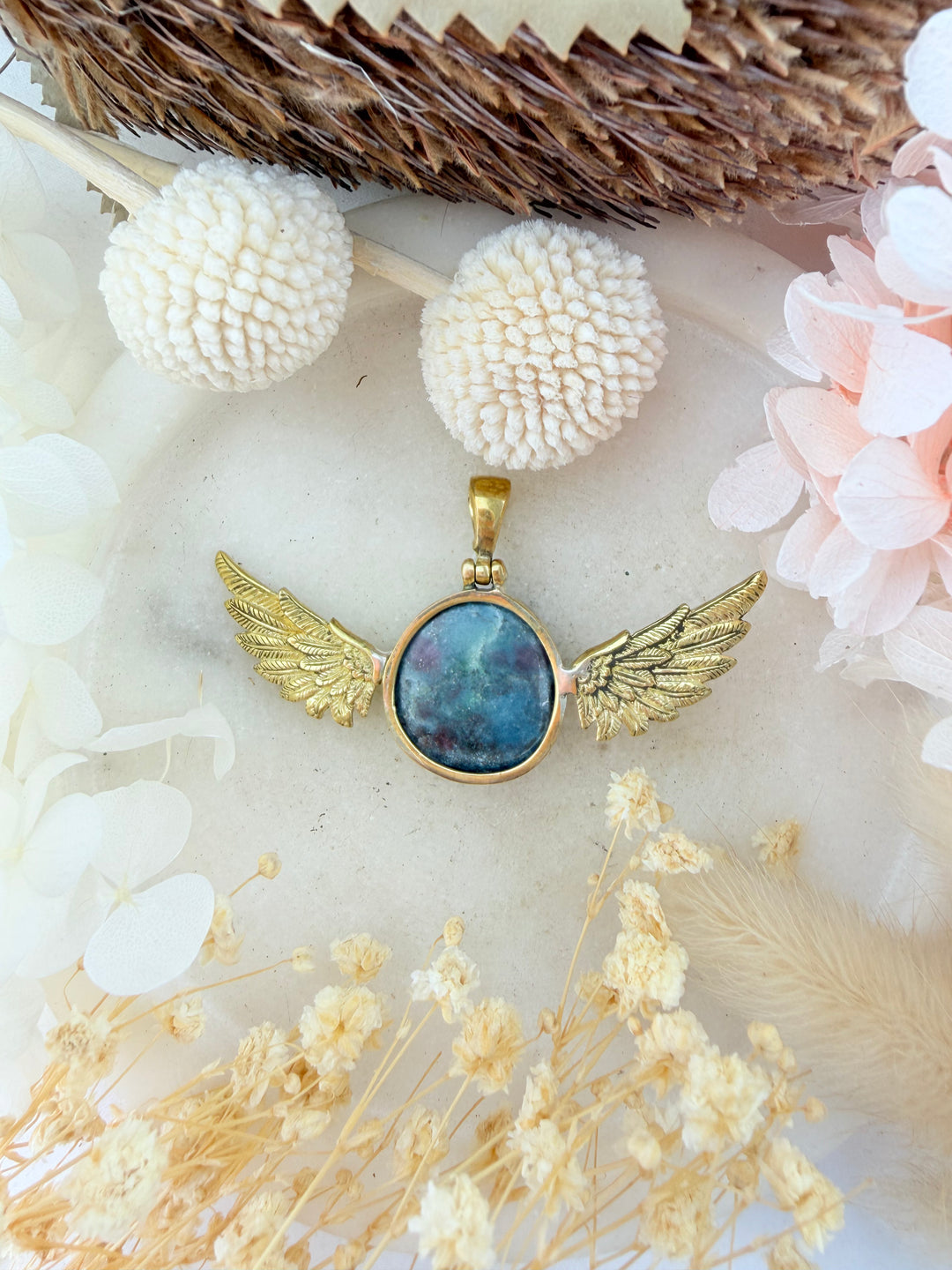 Ruby Kyanite Anahata Pendant