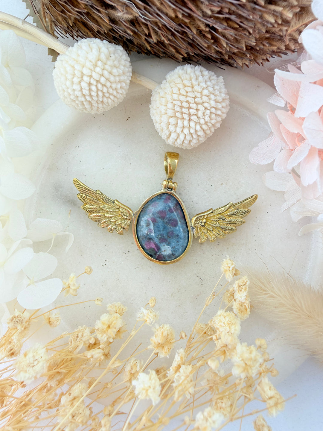 Ruby Kyanite Anahata Pendant