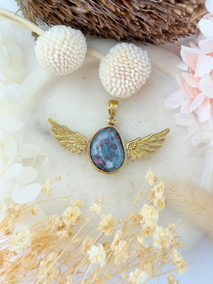Ruby Kyanite Anahata Pendant