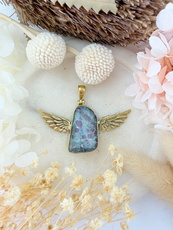 Ruby Kyanite Anahata Pendant