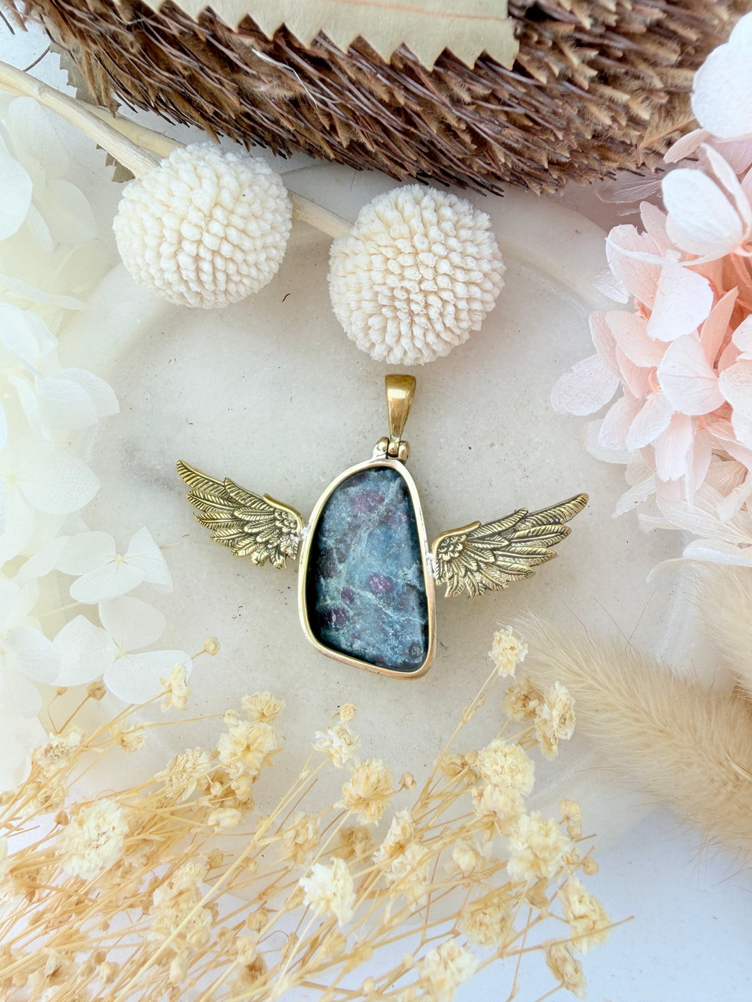 Ruby Kyanite Anahata Pendant