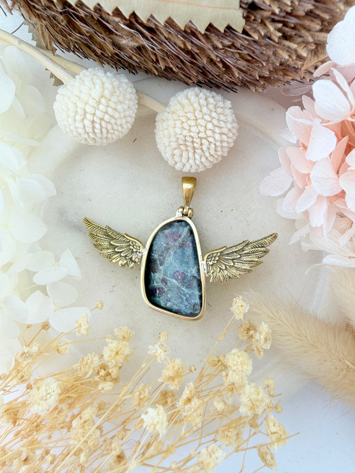 Ruby Kyanite Anahata Pendant