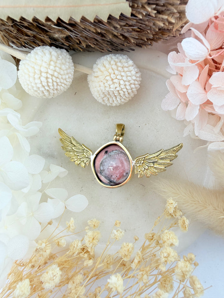 Pink Opal Anahata Pendant