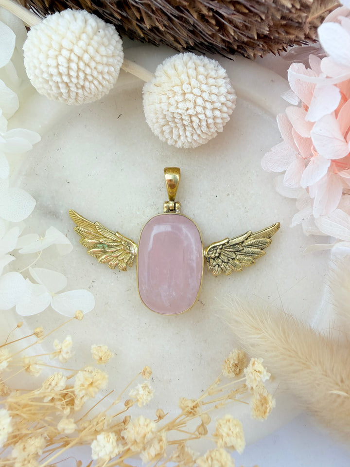 Rose Quartz Anahata Pendant