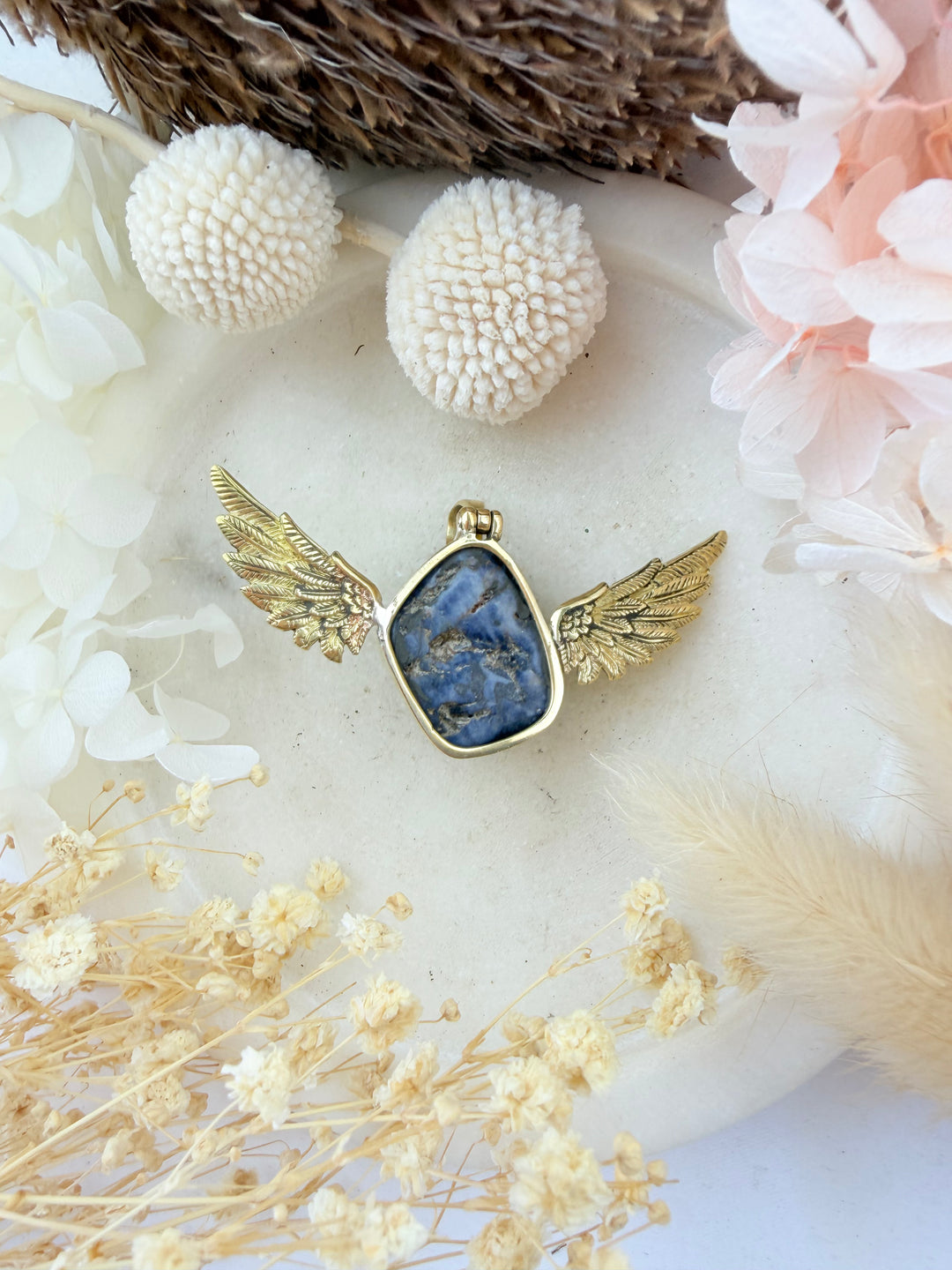 Sapphire Anahata Pendant