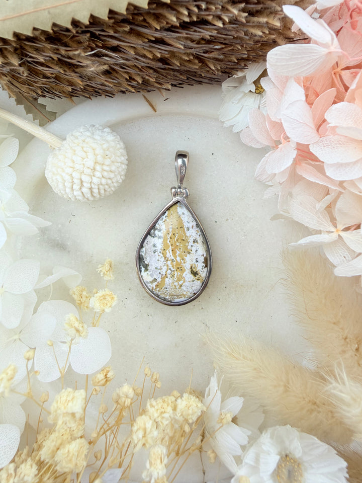 Ocean Jasper Silver Pendant