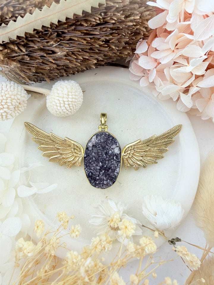 Amethyst Anahata Pendant