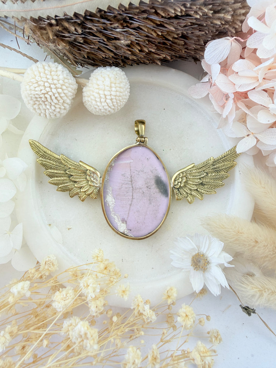 Phosphosiderite Anahata Pendant