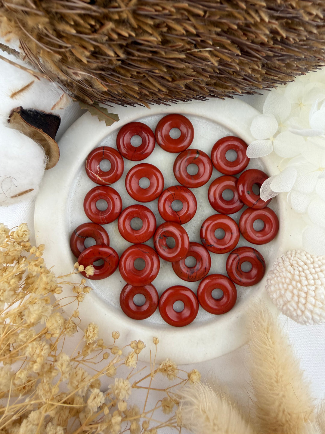 Red Jasper Donut Pendant