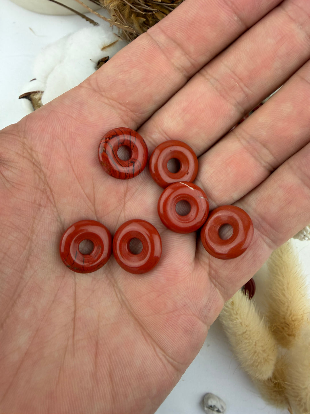 Red Jasper Donut Pendant
