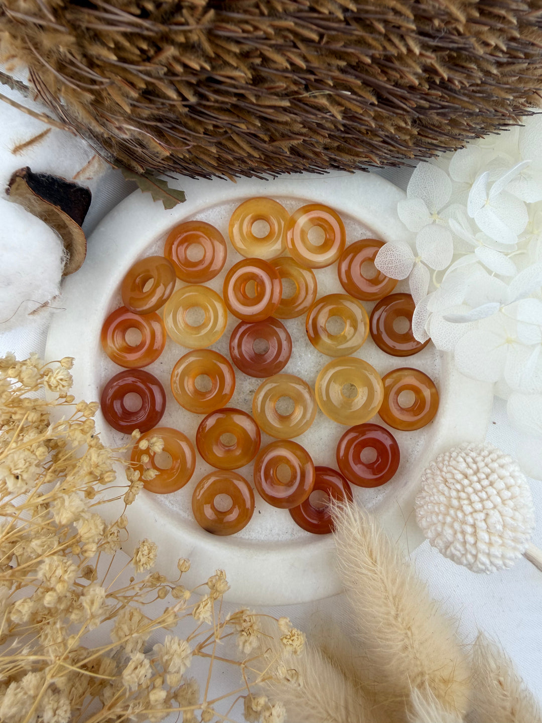 Carnelian Donut Pendant