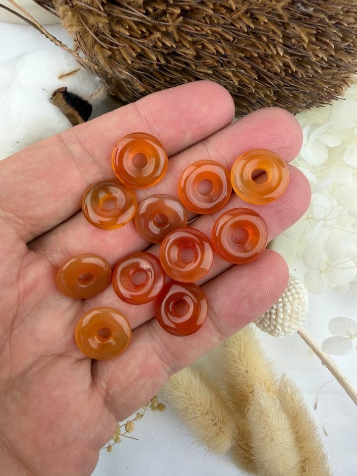 Carnelian Donut Pendant