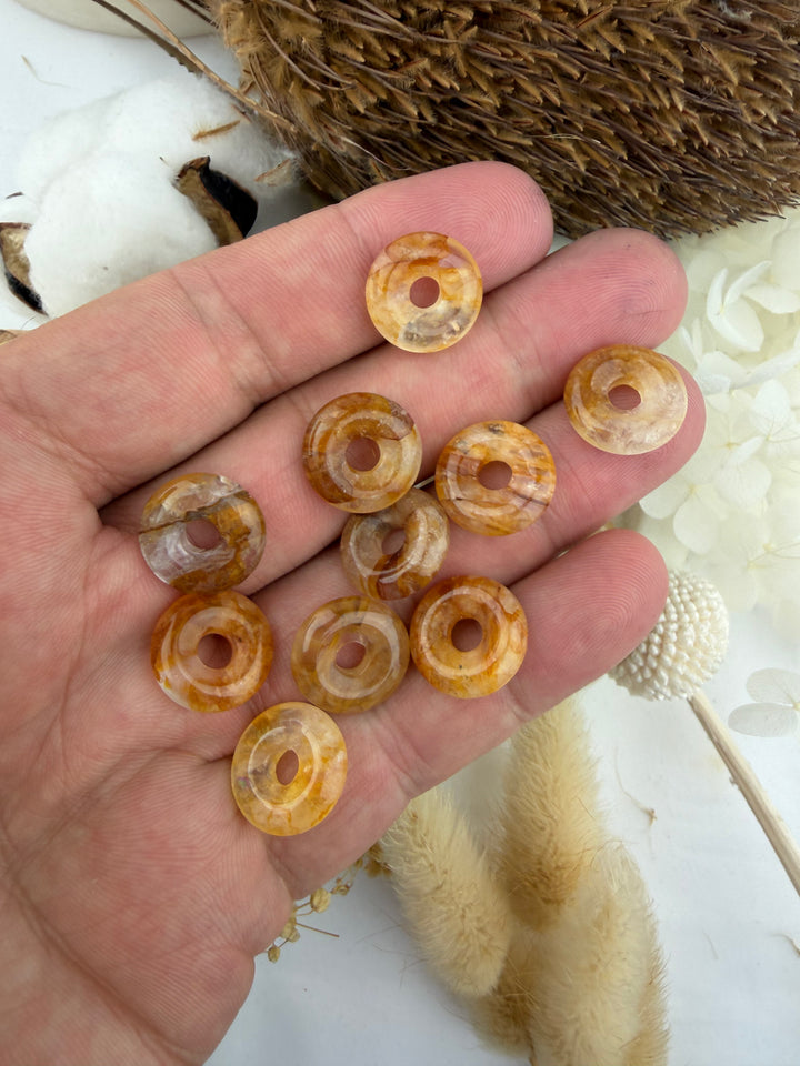 Golden Healer Donut Pendant