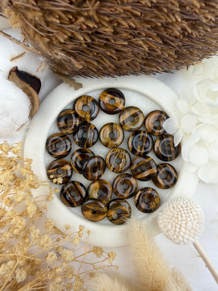 Tigers Eye Donut Pendant