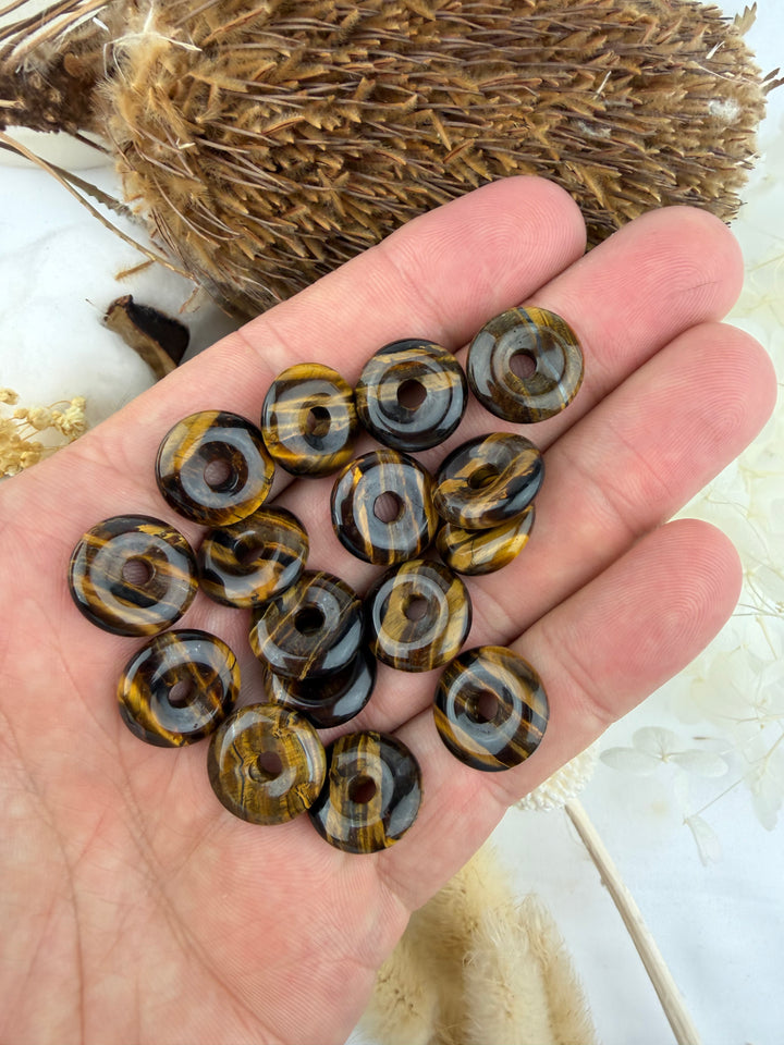 Tigers Eye Donut Pendant