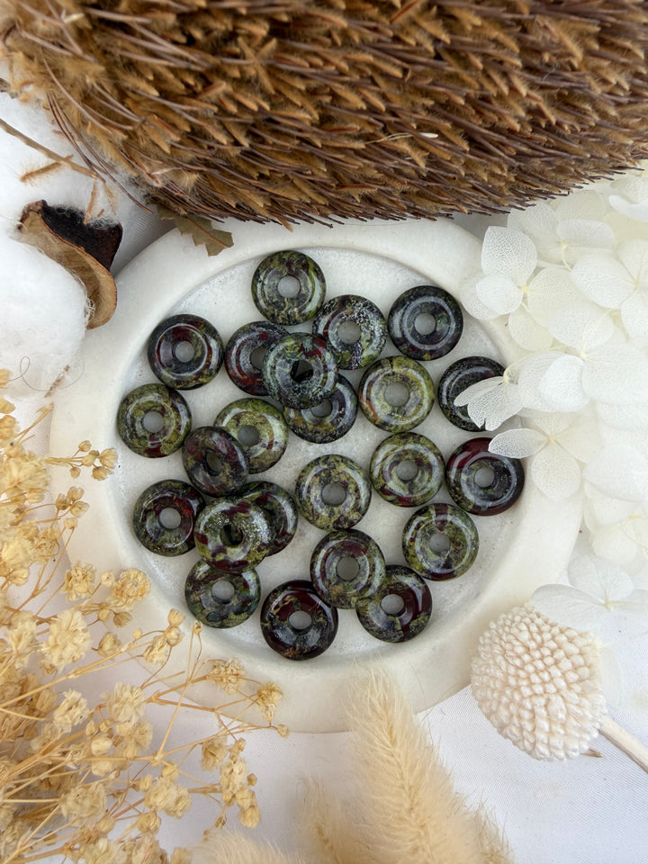 Dragons Blood Jasper Donut Pendant