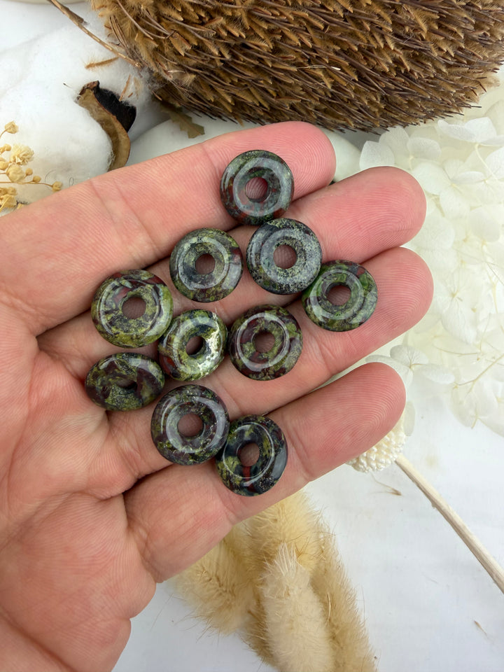 Dragons Blood Jasper Donut Pendant