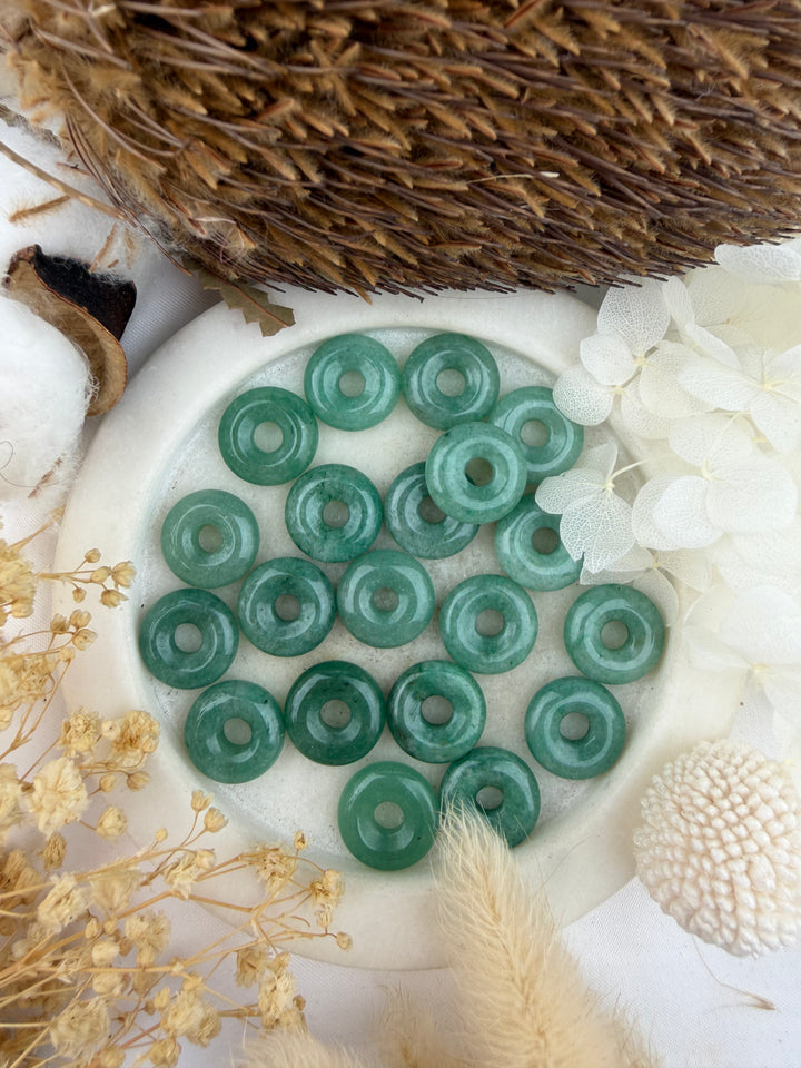 Green Aventurine Donut Pendant