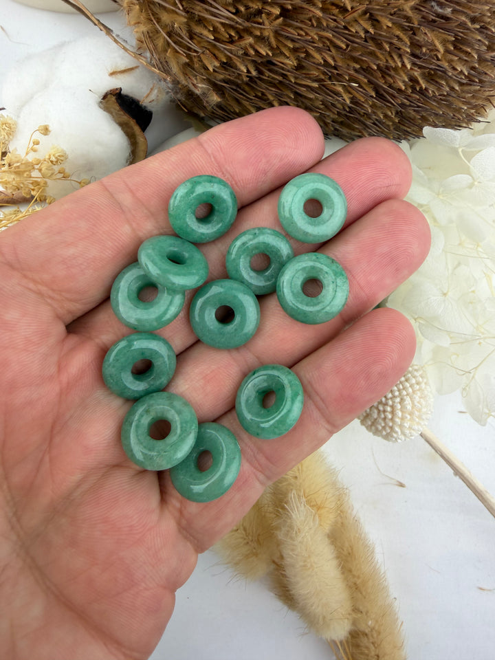 Green Aventurine Donut Pendant
