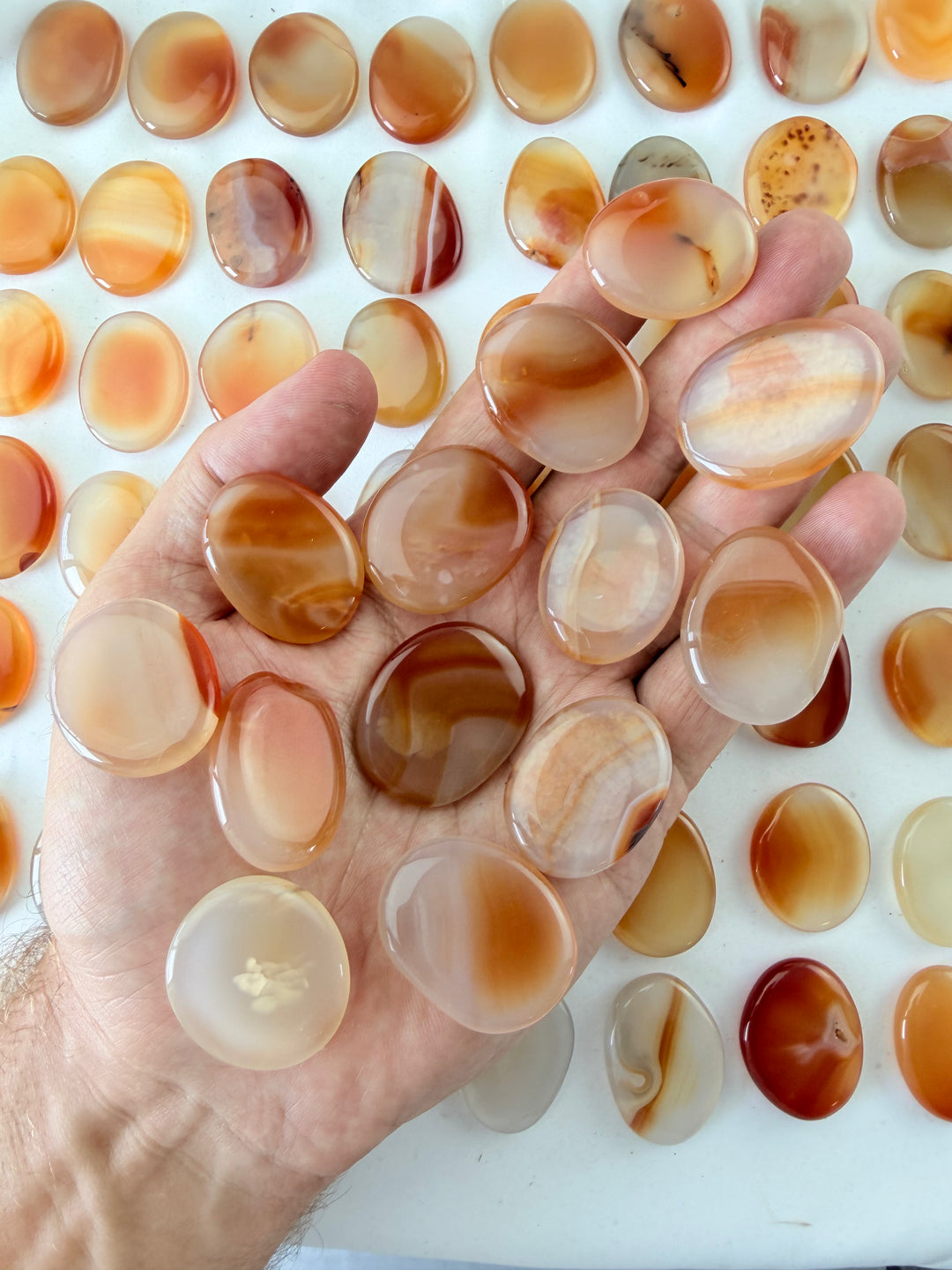 Carnelian Flat Stone