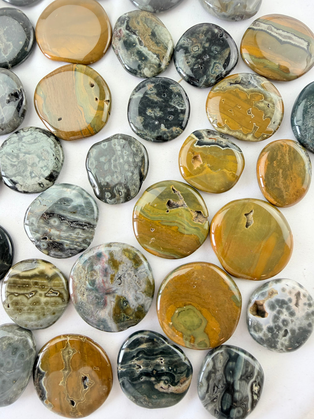 Ocean Jasper Flat Stone