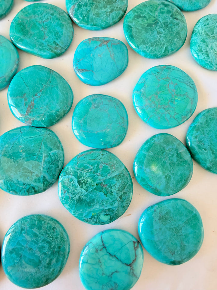 Chrysocolla Howlite Flat Stone