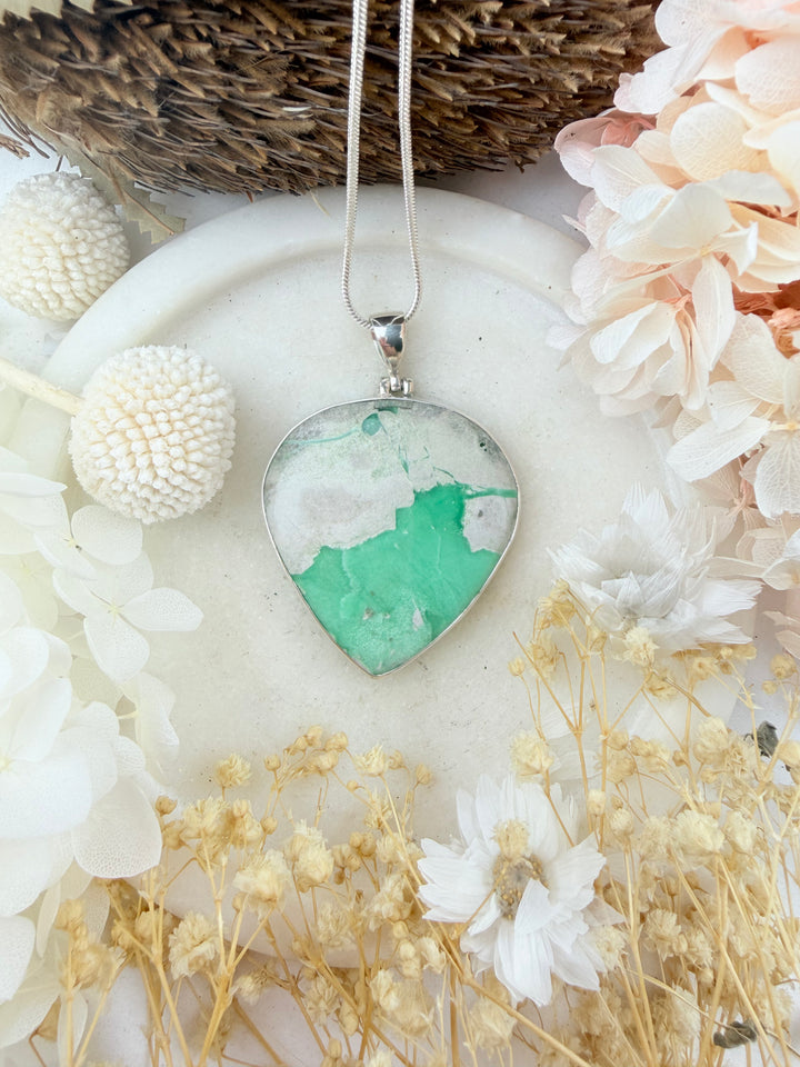 Variscite Silver Pendant