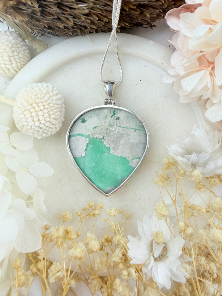 Variscite Silver Pendant