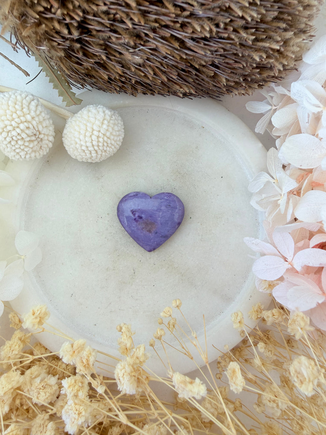 Charoite Cabochon Heart