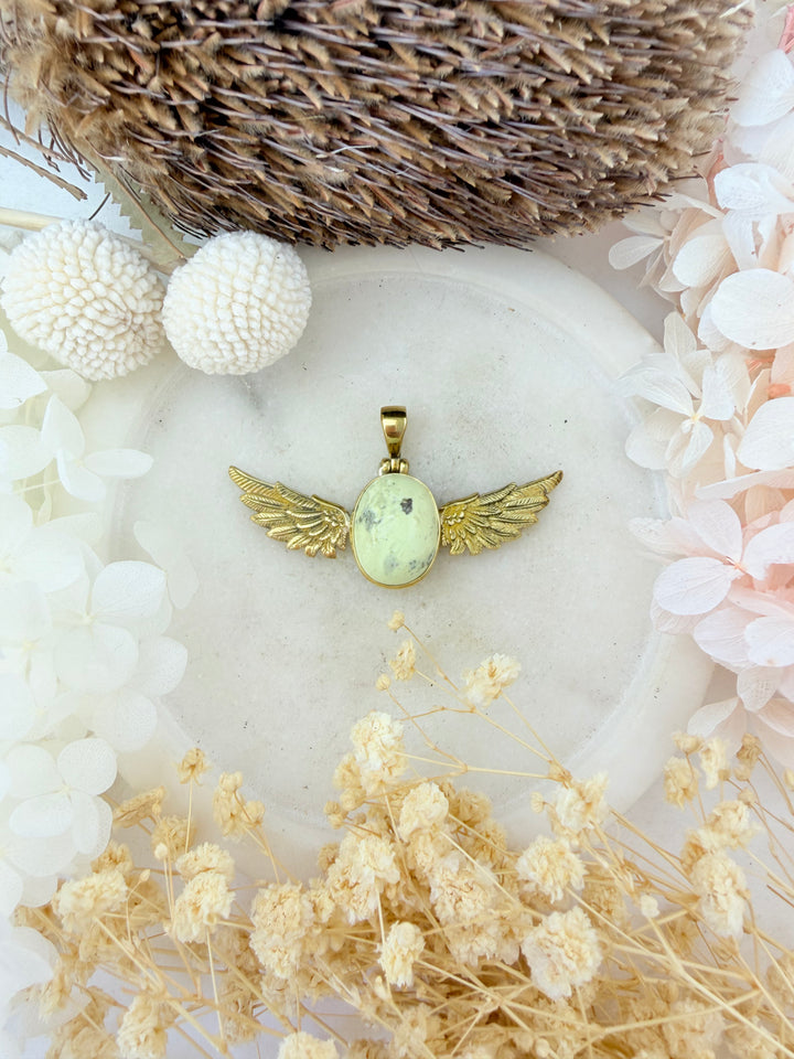 Serpentine Anahata Pendant