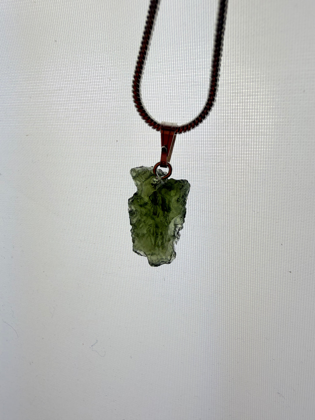Moldavite Silver Pendant