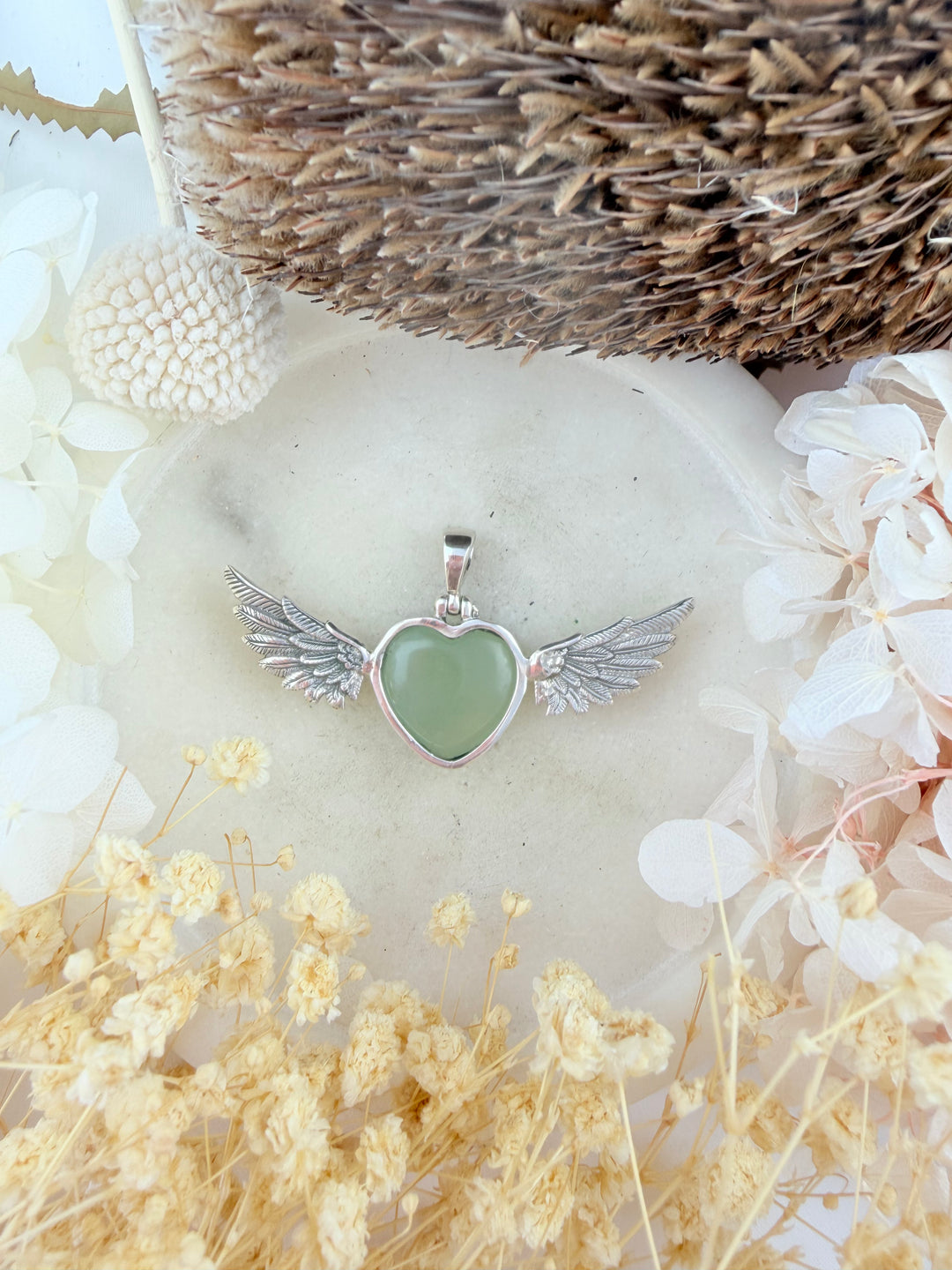Jade Anahata Pendant
