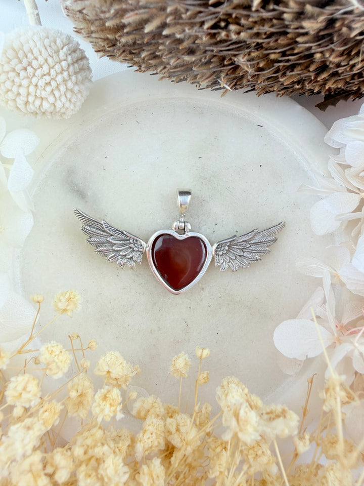 Carnelian Anahata Pendant
