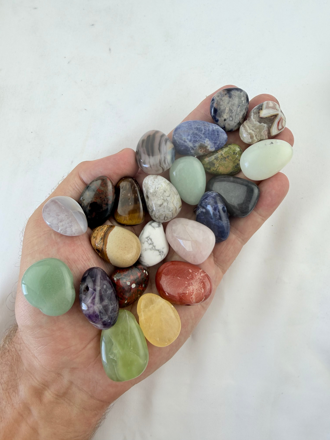 Mixed Tumbled Stone Pendant - Intuitively Chosen