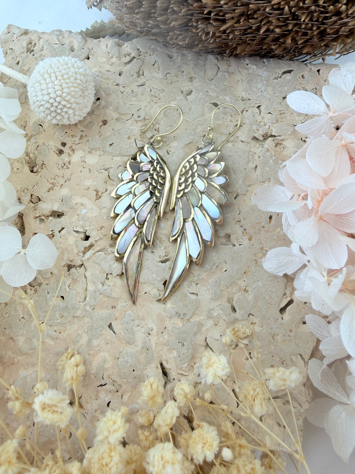 Anahata Spirit Wing Earrings - Back In Stock