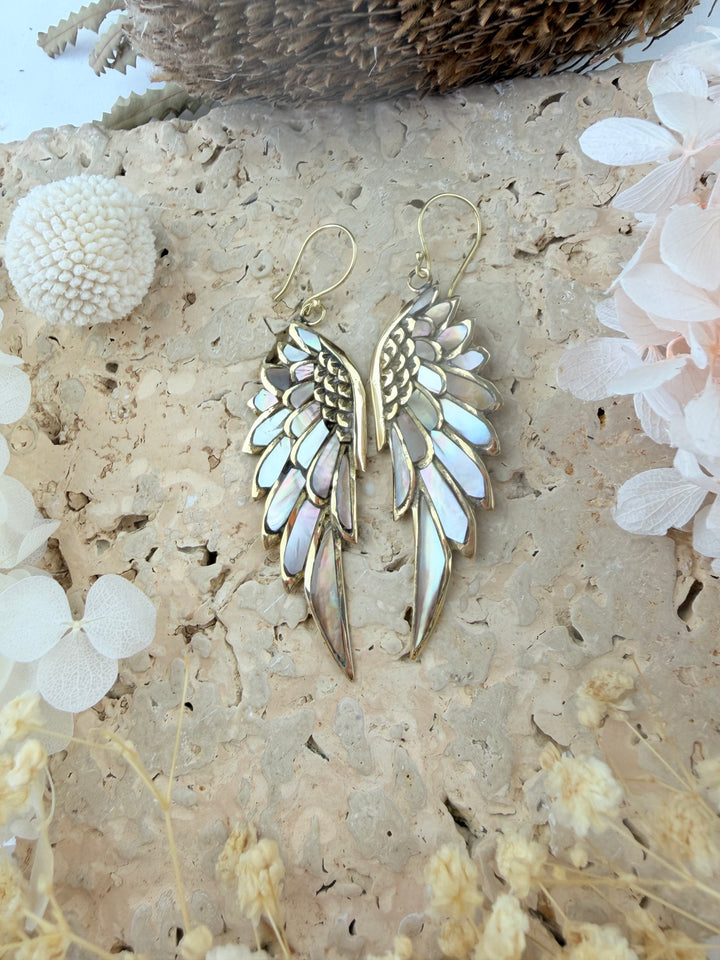 Anahata Spirit Wing Earrings - Back In Stock