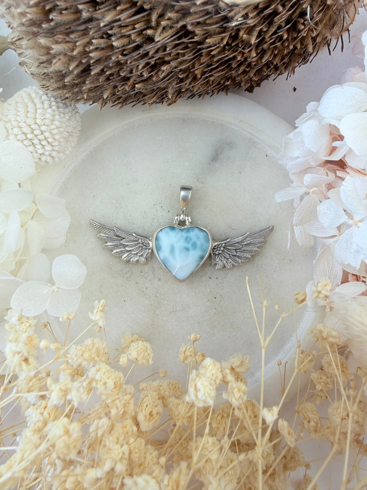 Larimar Anahata Pendant
