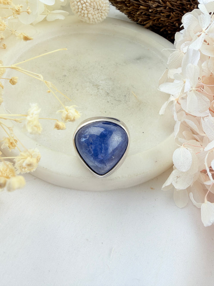 Tanzanite Silver Ring (Rare)