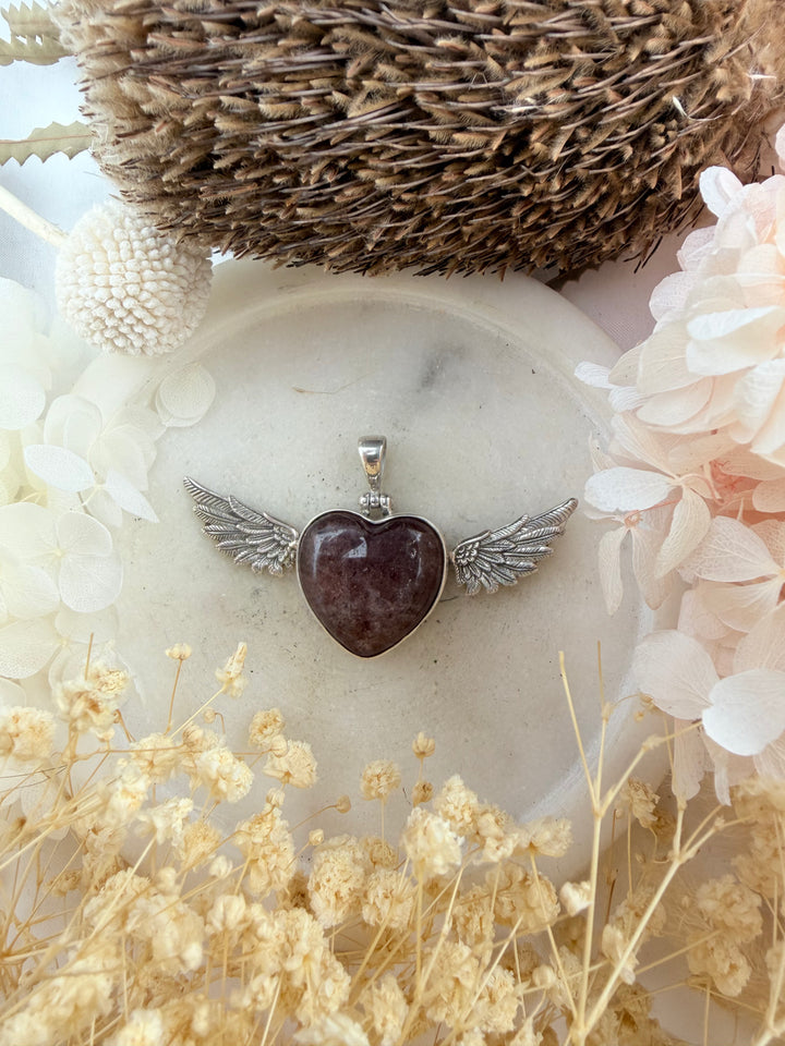 Strawberry Quartz Anahata Pendant